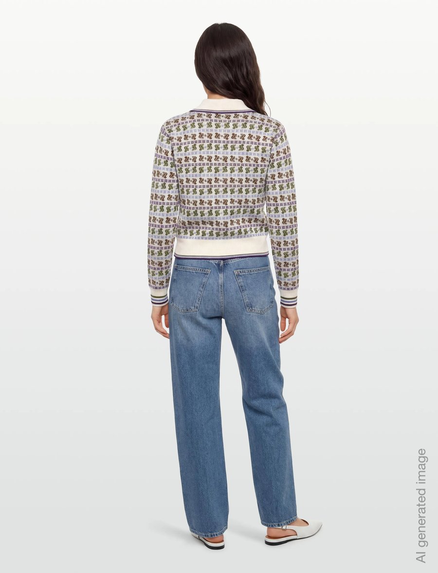 Maison Labiche - LAVERAN SQUIRREL JACQUARD - pullover - ivory - 4