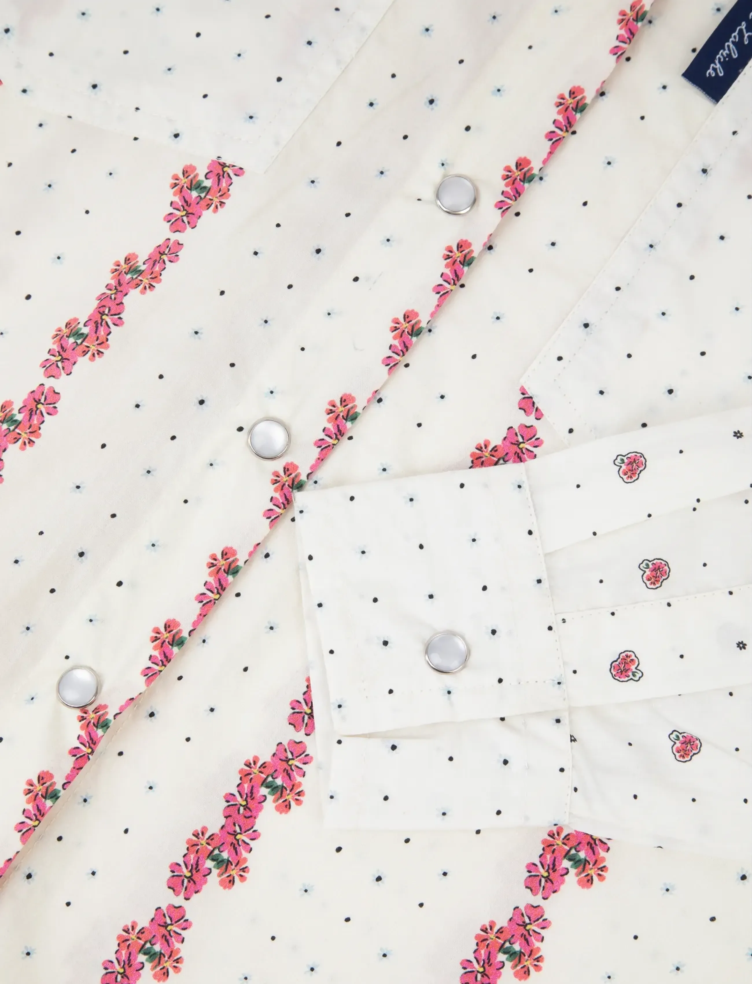 Maison Labiche - MONSELET FLOWERS - langärmlige hemden - flowers patch print - 5