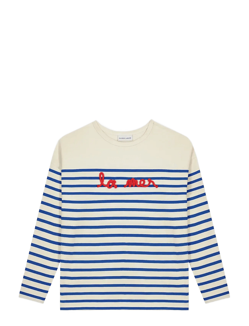 Maison Labiche - MONTPAR LS LA MER/GOTS - langärmlige tops - ivory blue - 1