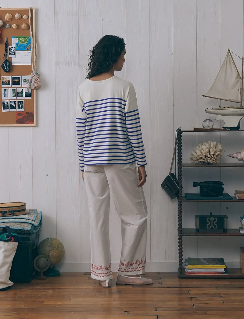 Maison Labiche - MONTPAR LS LA MER/GOTS - langärmlige tops - ivory blue - 3