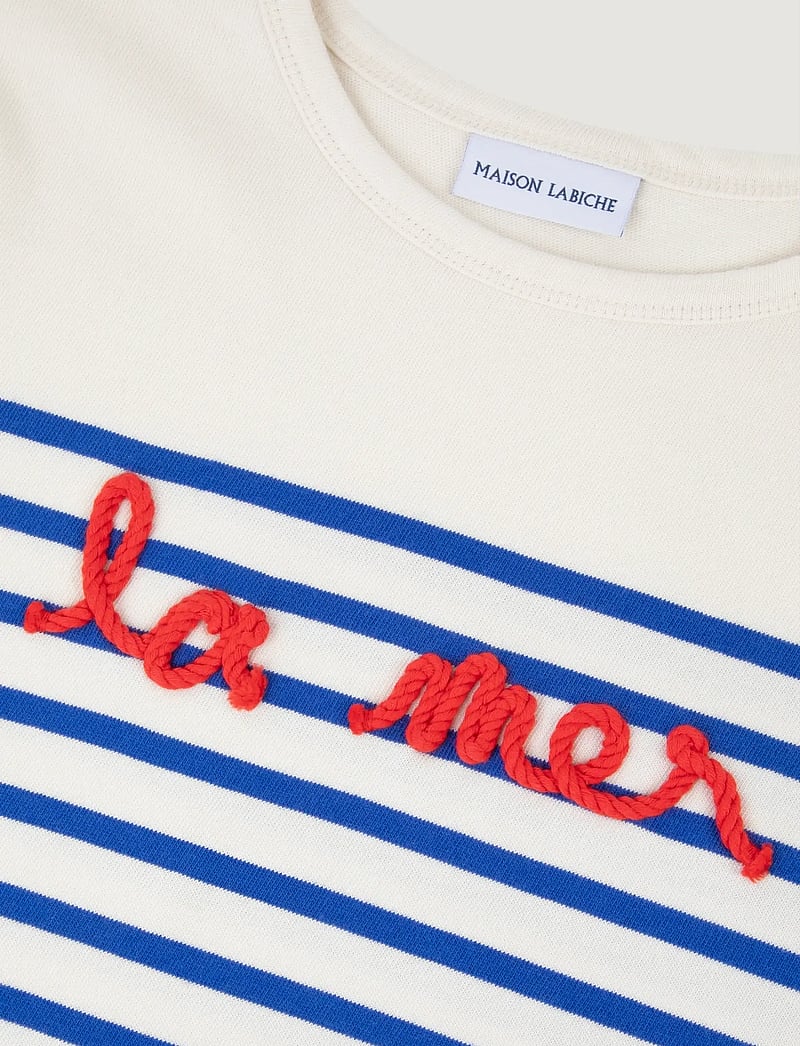 Maison Labiche - MONTPAR LS LA MER/GOTS - langärmlige tops - ivory blue - 5