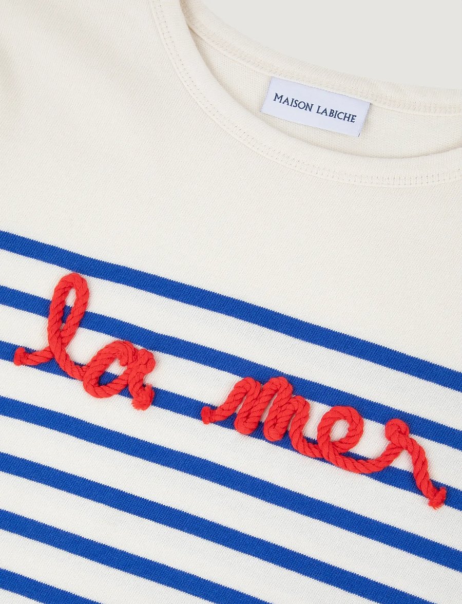 Maison Labiche - MONTPAR LS LA MER/GOTS - langärmlige tops - ivory blue - 5