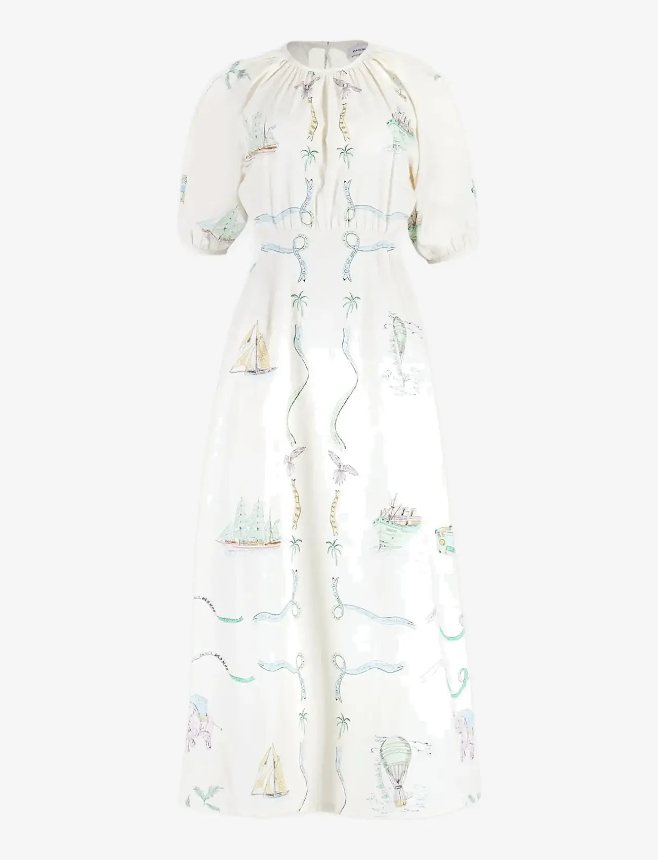 Maison Labiche - NIESSEL WOLRD TOUR - maxikleider - poplin off white - 1