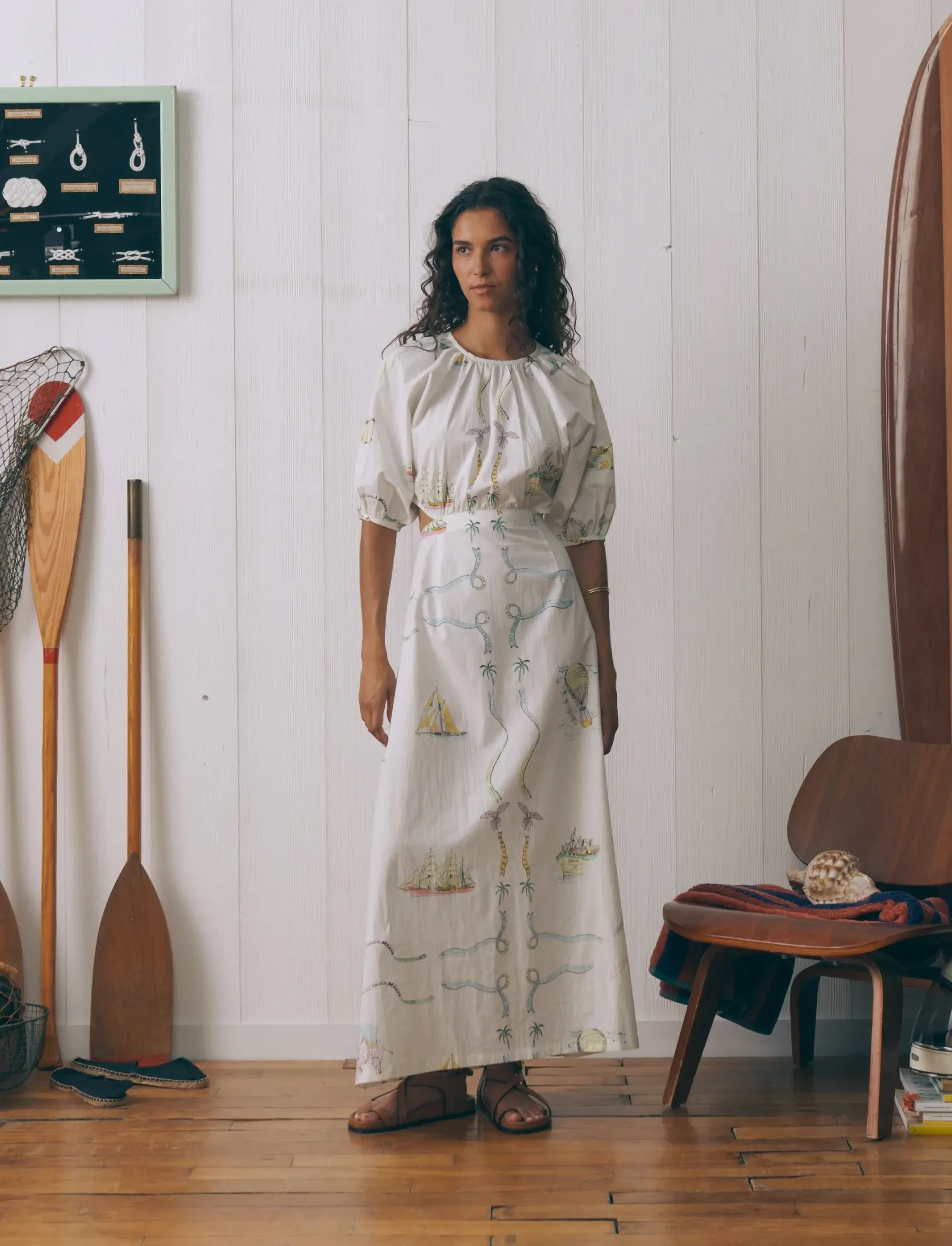 Maison Labiche NIESSEL WOLRD TOUR - Uus - POPLIN OFF WHITE / cream