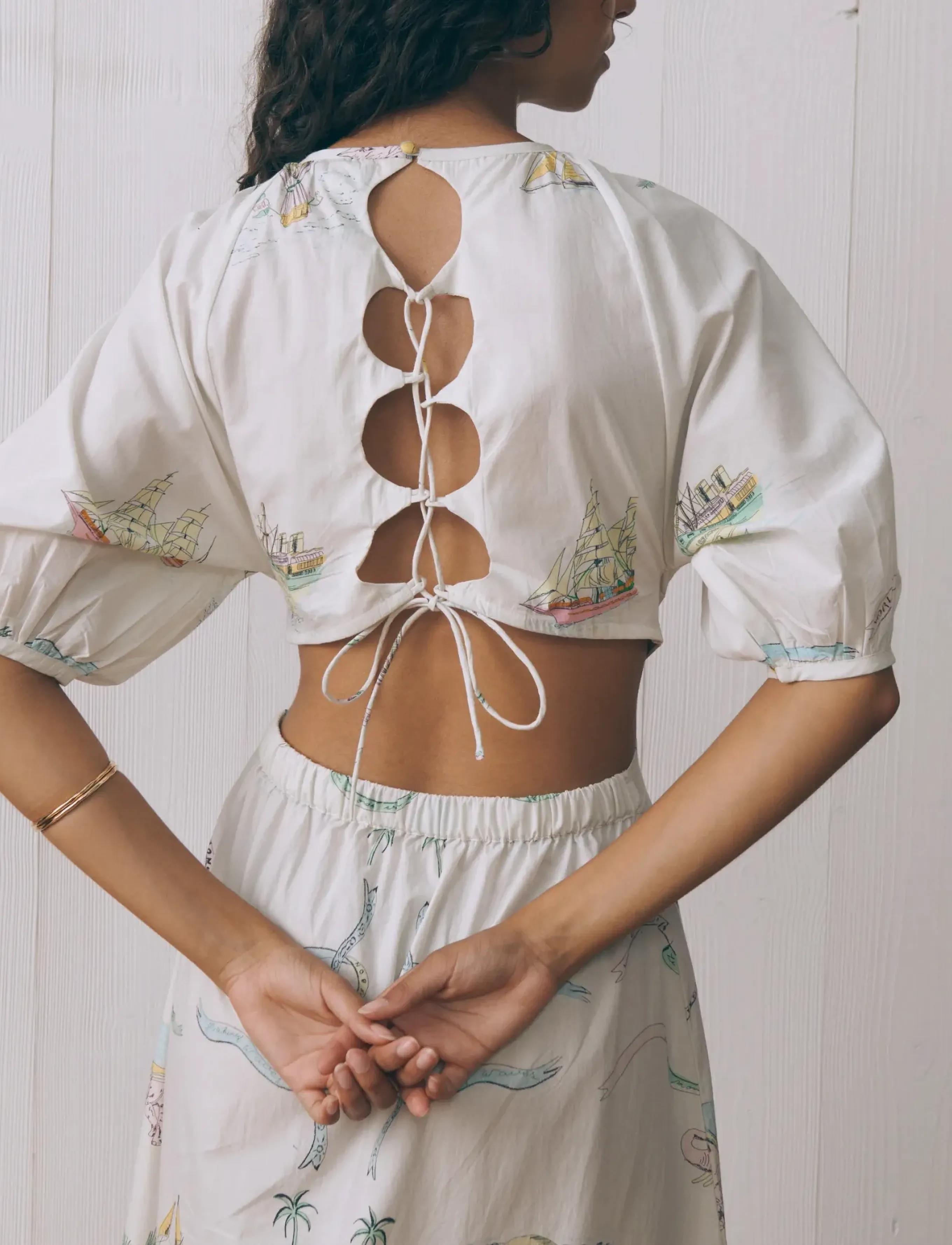 Maison Labiche - NIESSEL WOLRD TOUR - sukienki maxi - poplin off white - 4