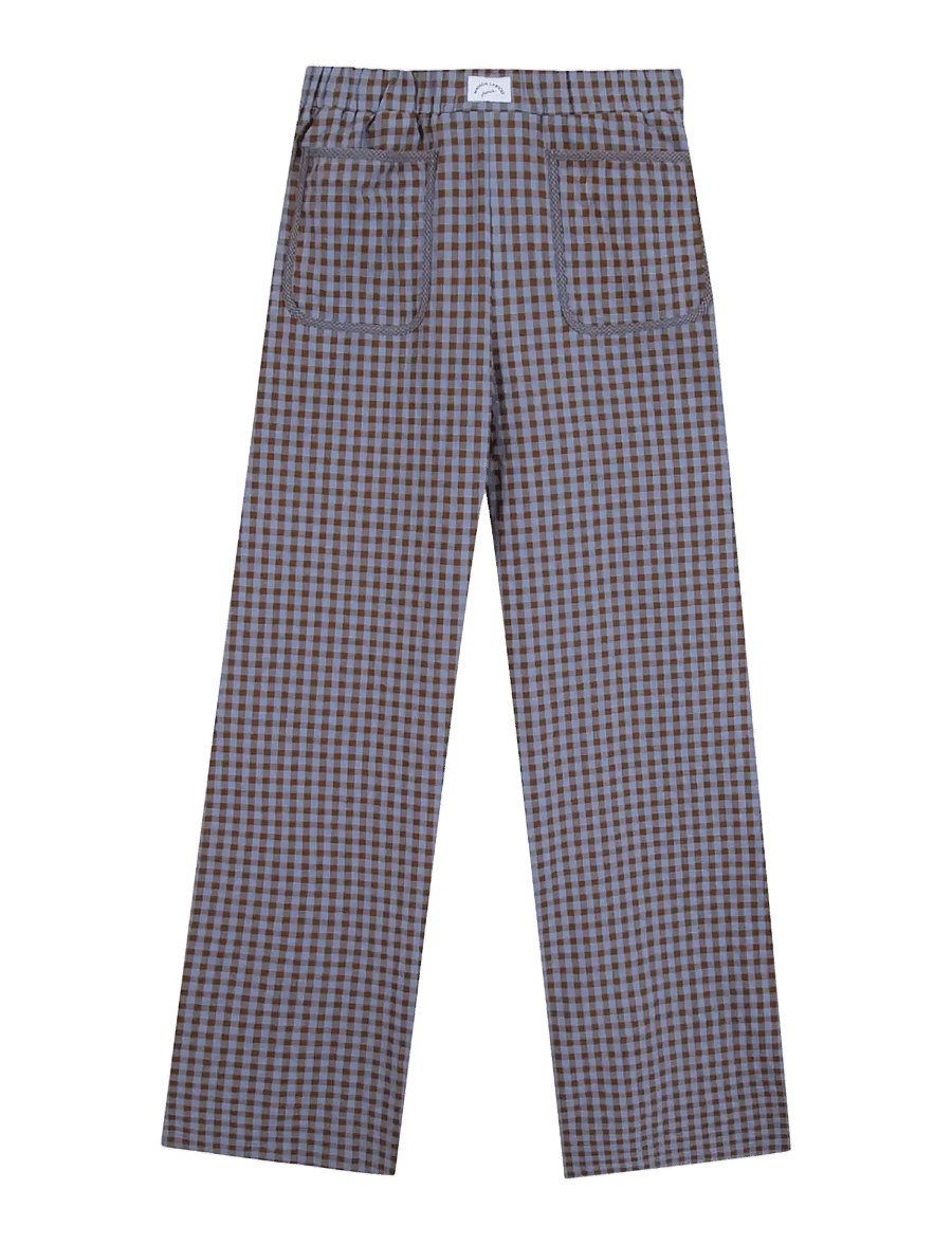 Maison Labiche - OUDIN SEERSUCKER - hosen mit weitem bein - seersucker patchwork - 1