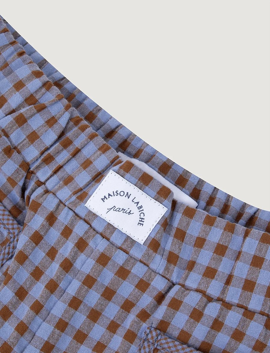 Maison Labiche - OUDIN SEERSUCKER - hosen mit weitem bein - seersucker patchwork - 3