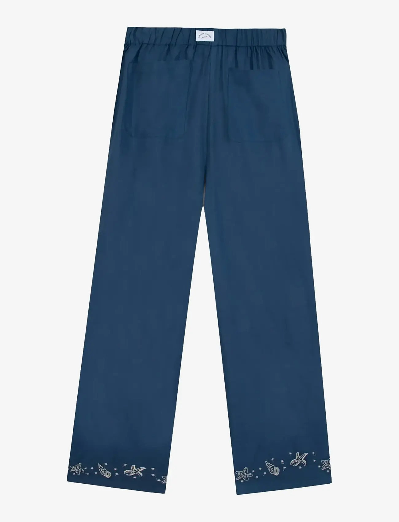 Maison Labiche - OUDIN SEASHELLS - hosen mit weitem bein - poplin ultramarine - 1