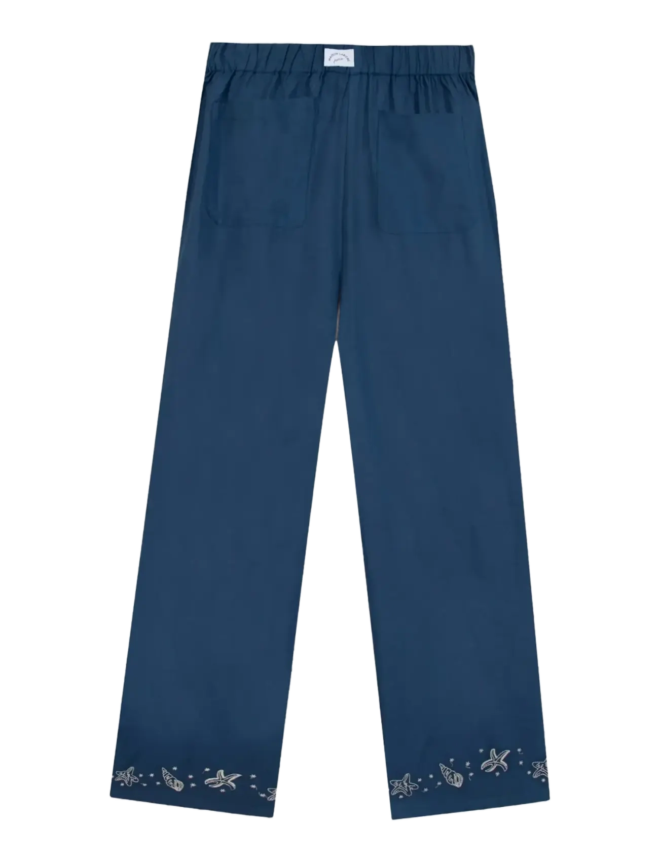 Maison Labiche OUDIN SEASHELLS - Püksid - POPLIN ULTRAMARINE / blue