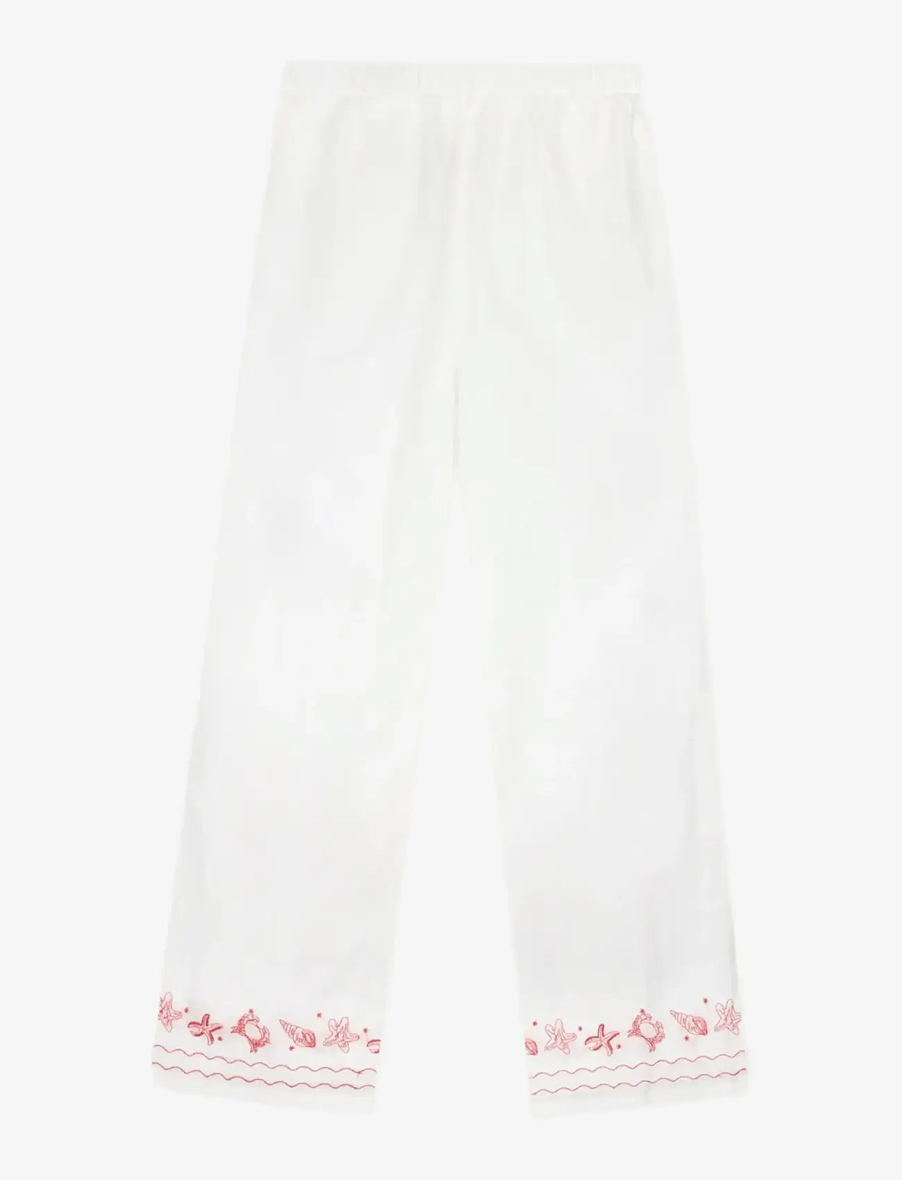 Maison Labiche - OUDIN SEASHELLS - wide leg trousers - off white - 1