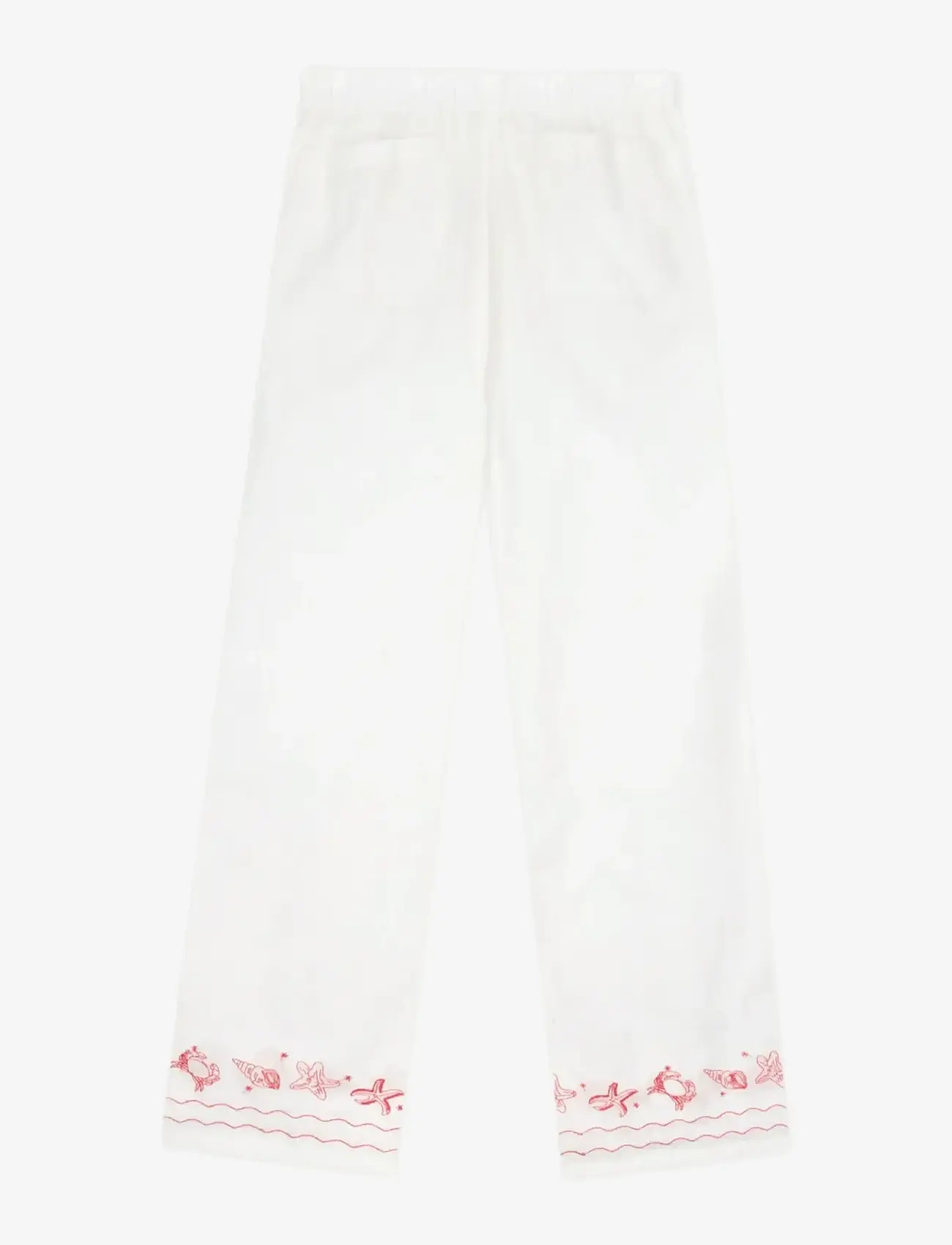 Maison Labiche - OUDIN SEASHELLS - wide leg trousers - off white - 2