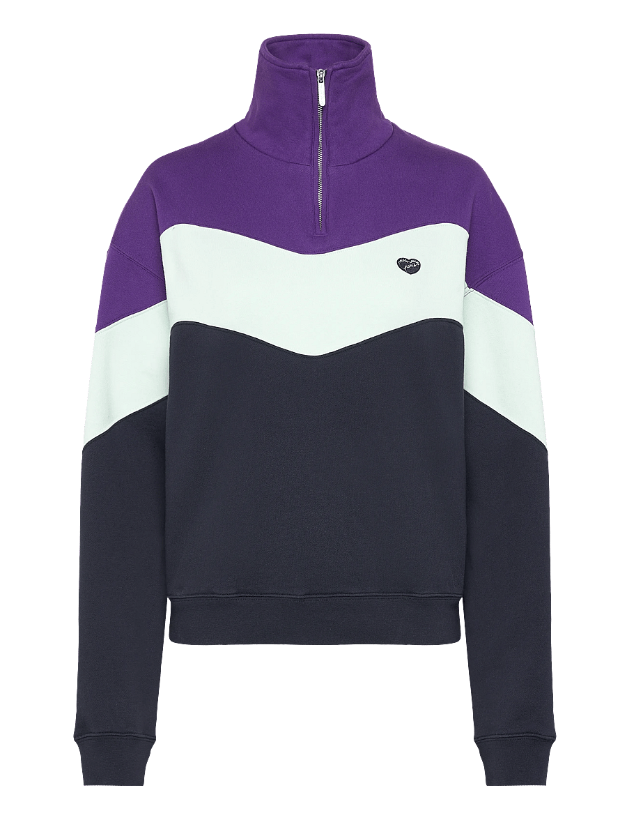 Maison Labiche - PLACIDE MINI PATCH COEUR/GOTS - sweatshirts - imperial purple cb - 1