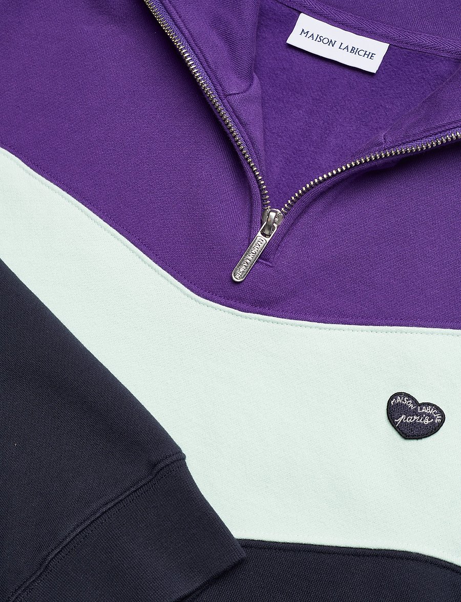 Maison Labiche - PLACIDE MINI PATCH COEUR/GOTS - sweatshirts - imperial purple cb - 5