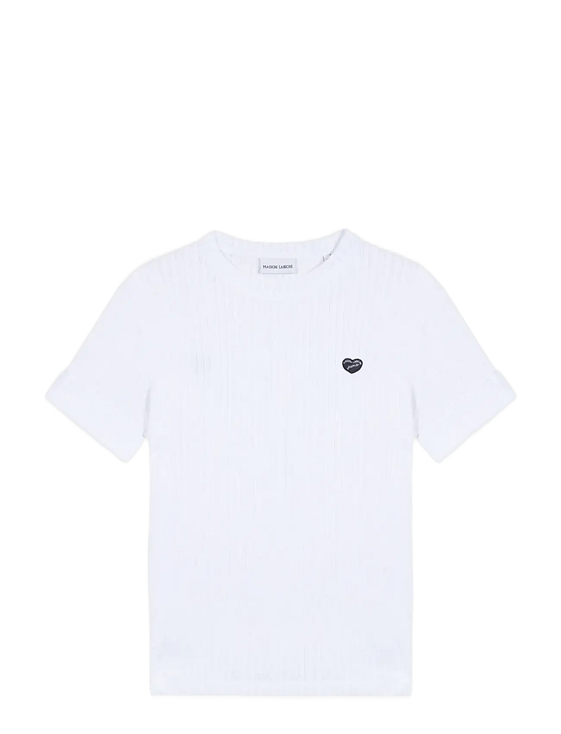 Maison Labiche - PLELO MINI PATCH COEUR - t-shirts - white - 1