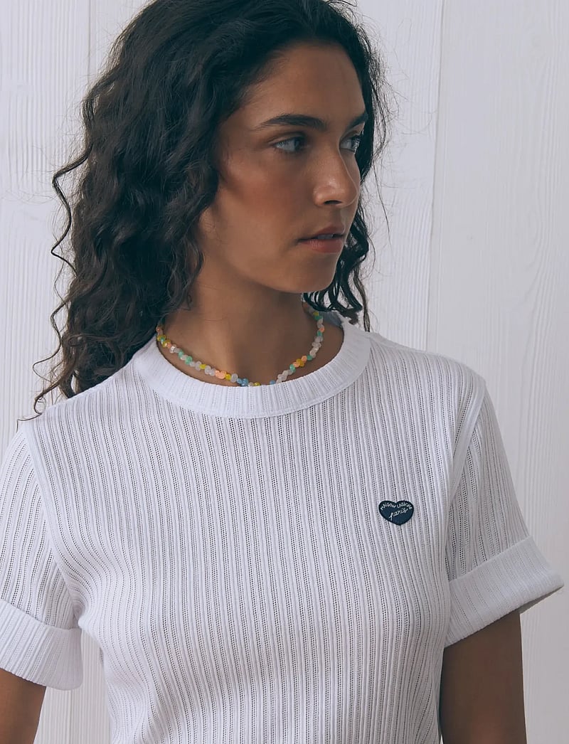 Maison Labiche - PLELO MINI PATCH COEUR - t-shirts - white - 4