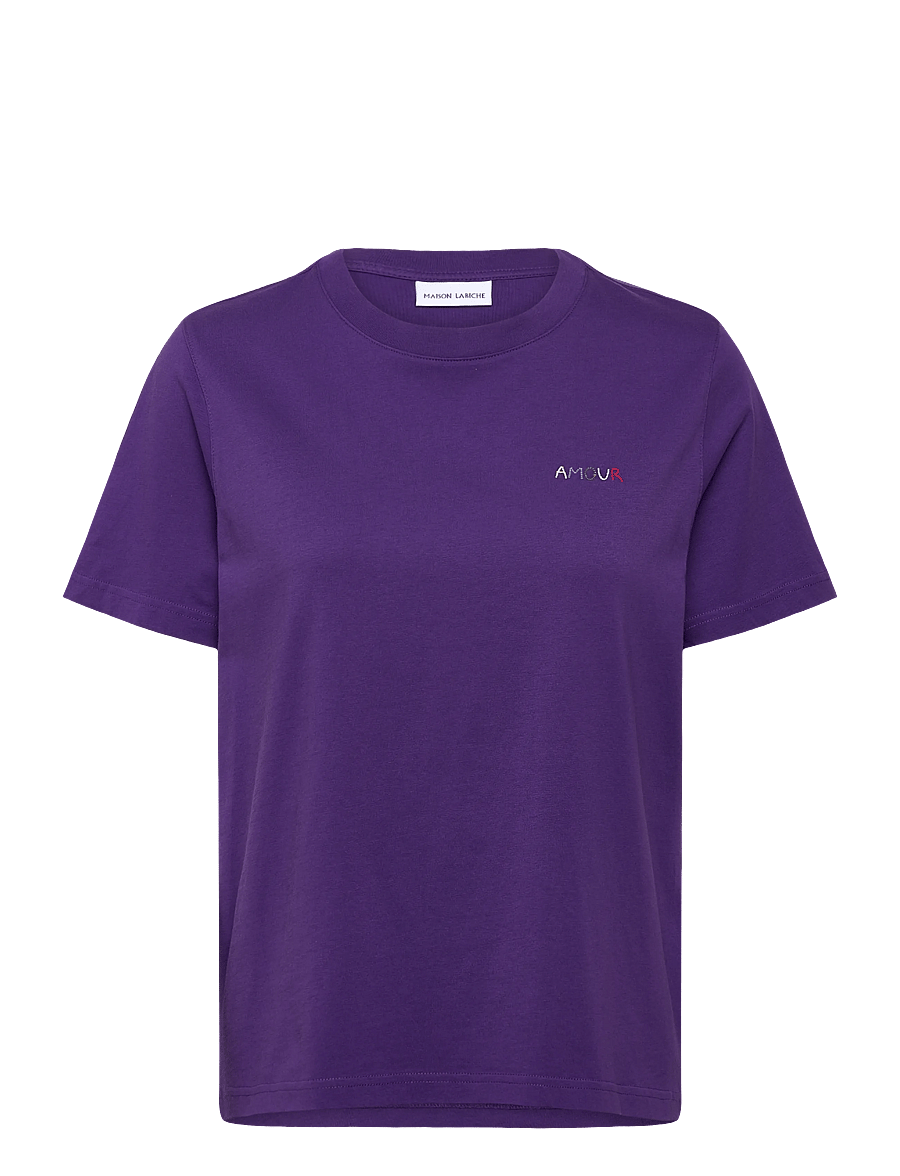Maison Labiche - POPINCOURT AMOUR/GOTS - t-shirts - imperial purple - 1