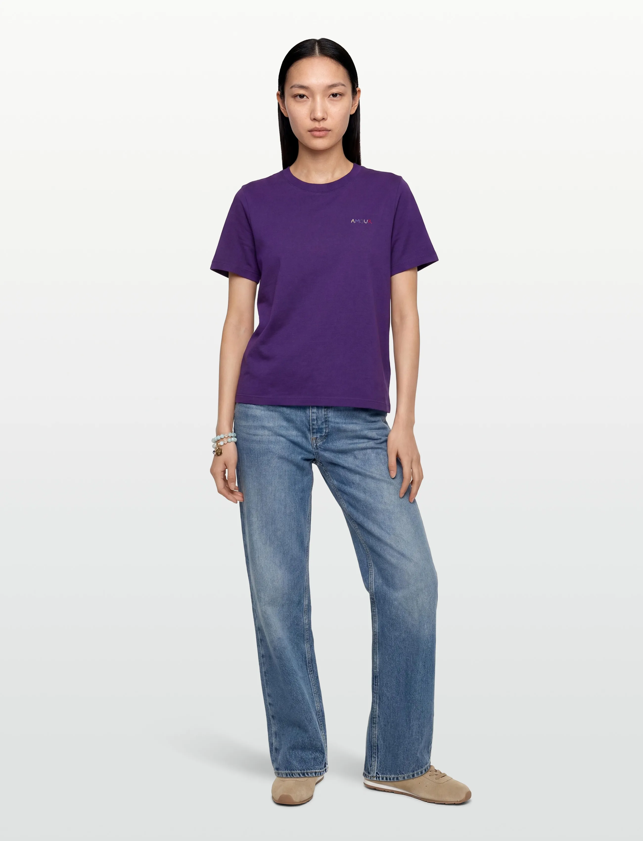 Maison Labiche POPINCOURT AMOUR/GOTS - T-särgid - IMPERIAL PURPLE / purple