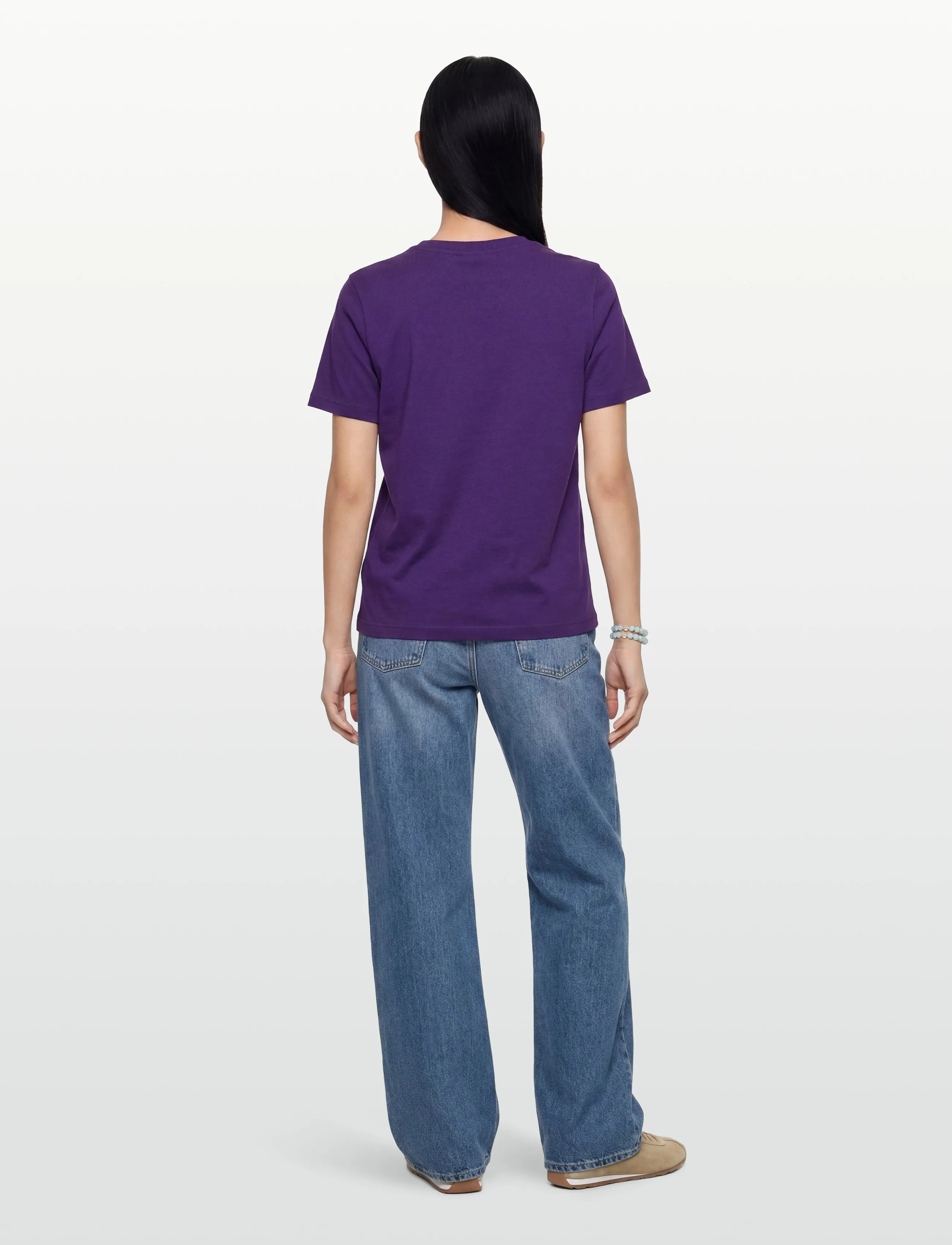 Maison Labiche - POPINCOURT AMOUR/GOTS - t-shirts - imperial purple - 4