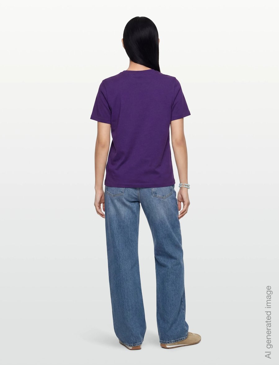 Maison Labiche - POPINCOURT AMOUR/GOTS - t-shirts - imperial purple - 4