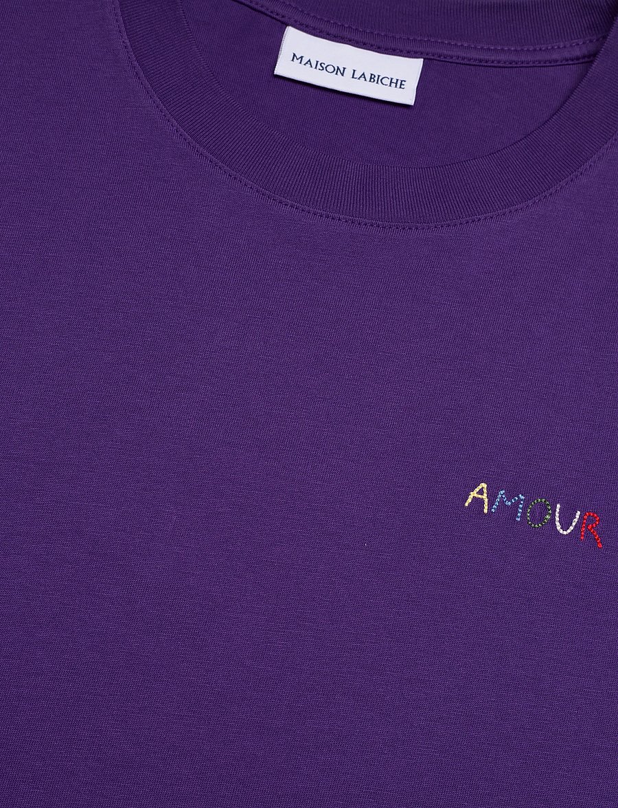 Maison Labiche - POPINCOURT AMOUR/GOTS - t-shirts - imperial purple - 5
