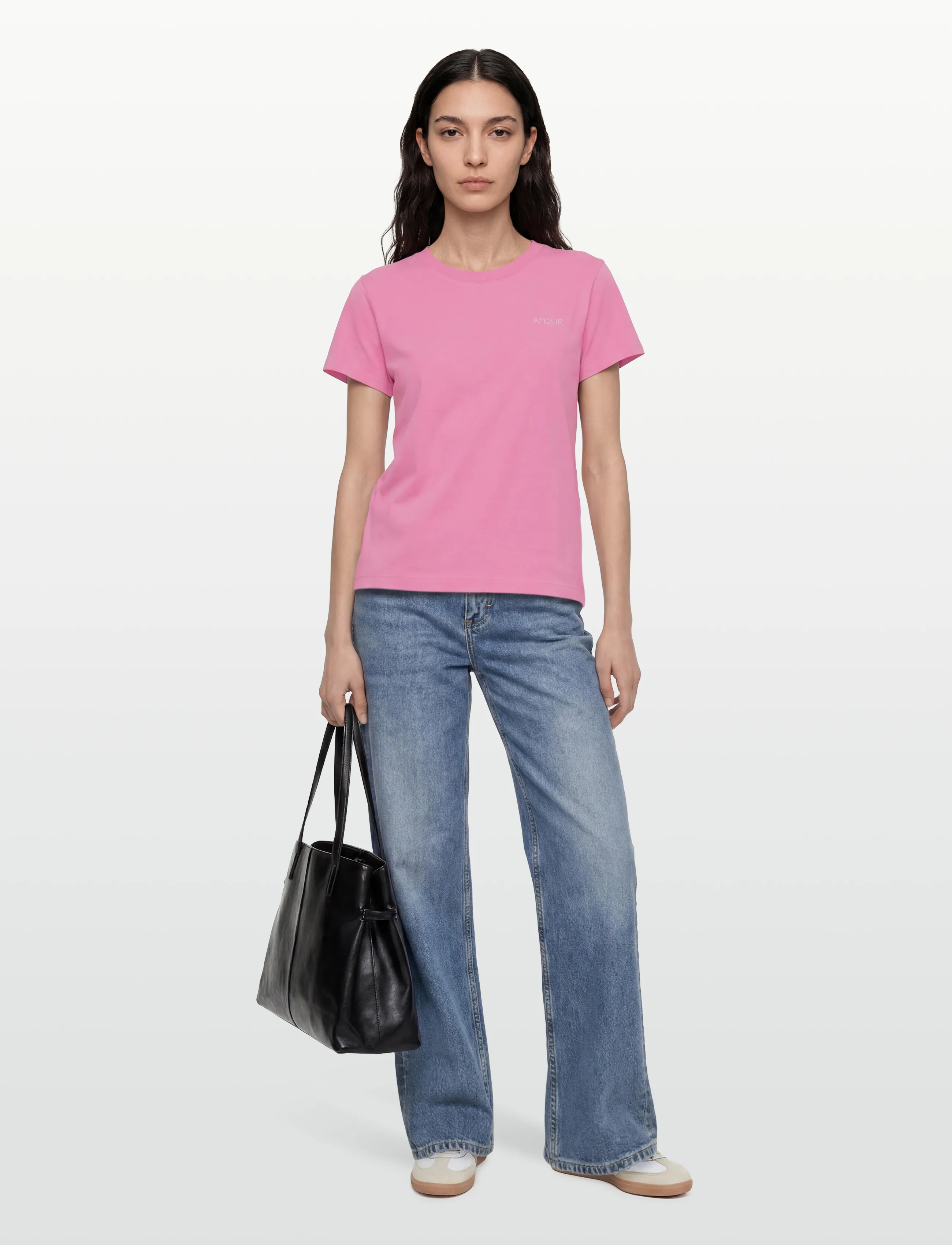 Maison Labiche POPINCOURT AMOUR/GOTS - T-shirts - WATER LILY WASHED / pink/rose