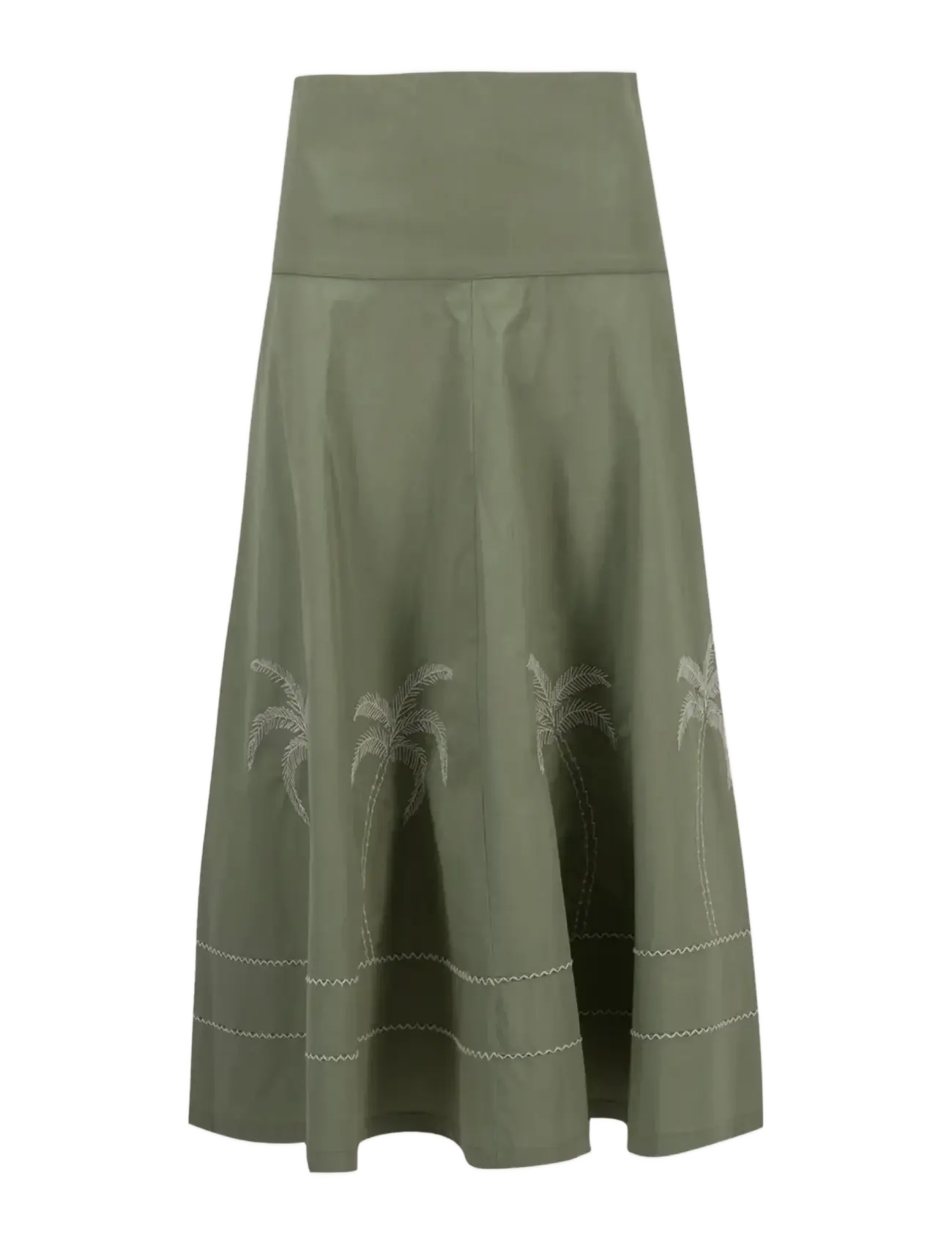 Maison Labiche PORTALIS PALM - Tøj - LINEN OLIVE GREEN / khaki/green