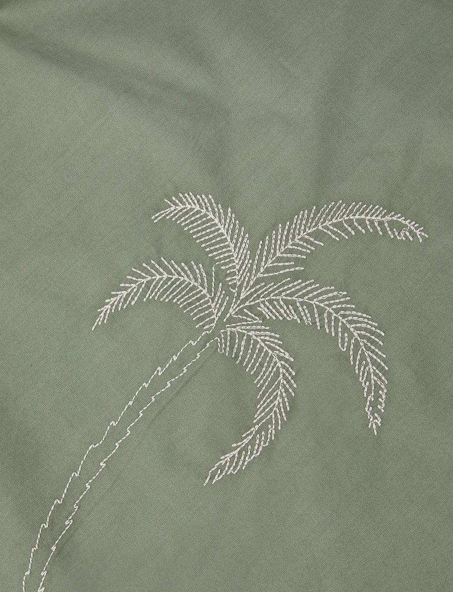Maison Labiche - PORTALIS PALM - midi nederdele - linen olive green - 4