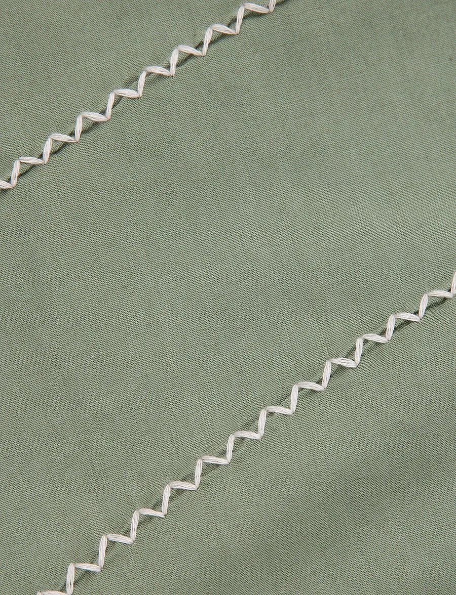 Maison Labiche - PORTALIS PALM - midi nederdele - linen olive green - 5