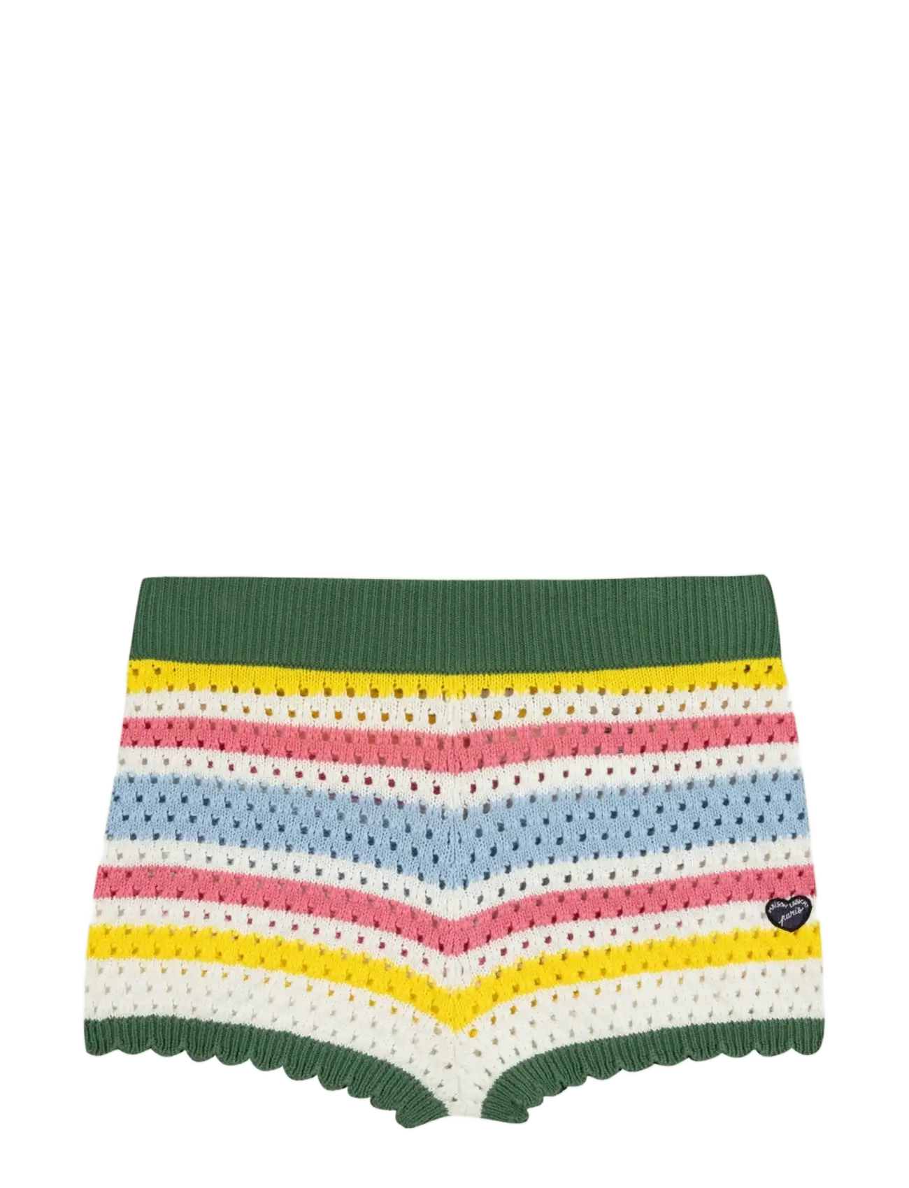 Maison Labiche RECIPON PATCH COEUR - Tøj - IVORY MULTICO / multi