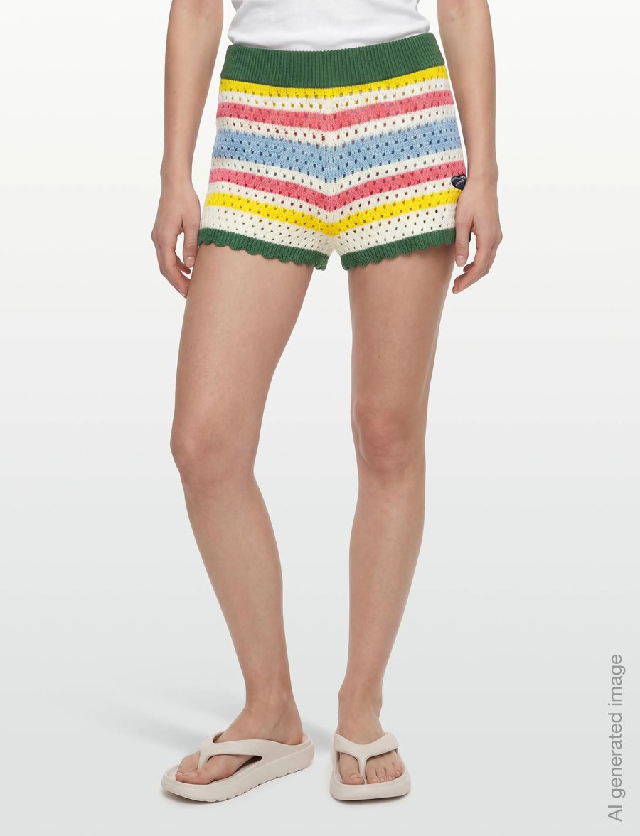 Maison Labiche - RECIPON PATCH COEUR - casual shorts - ivory multico - 3