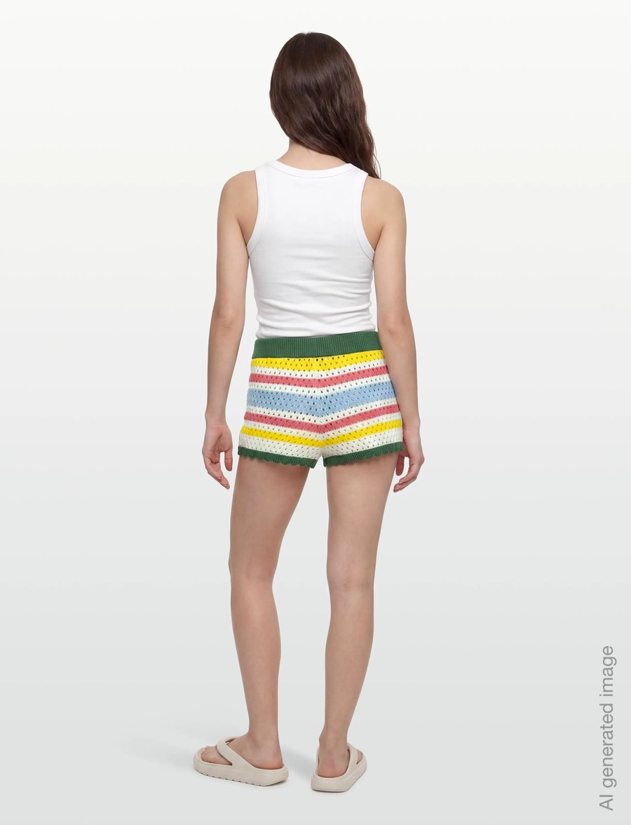 Maison Labiche - RECIPON PATCH COEUR - casual shorts - ivory multico - 4