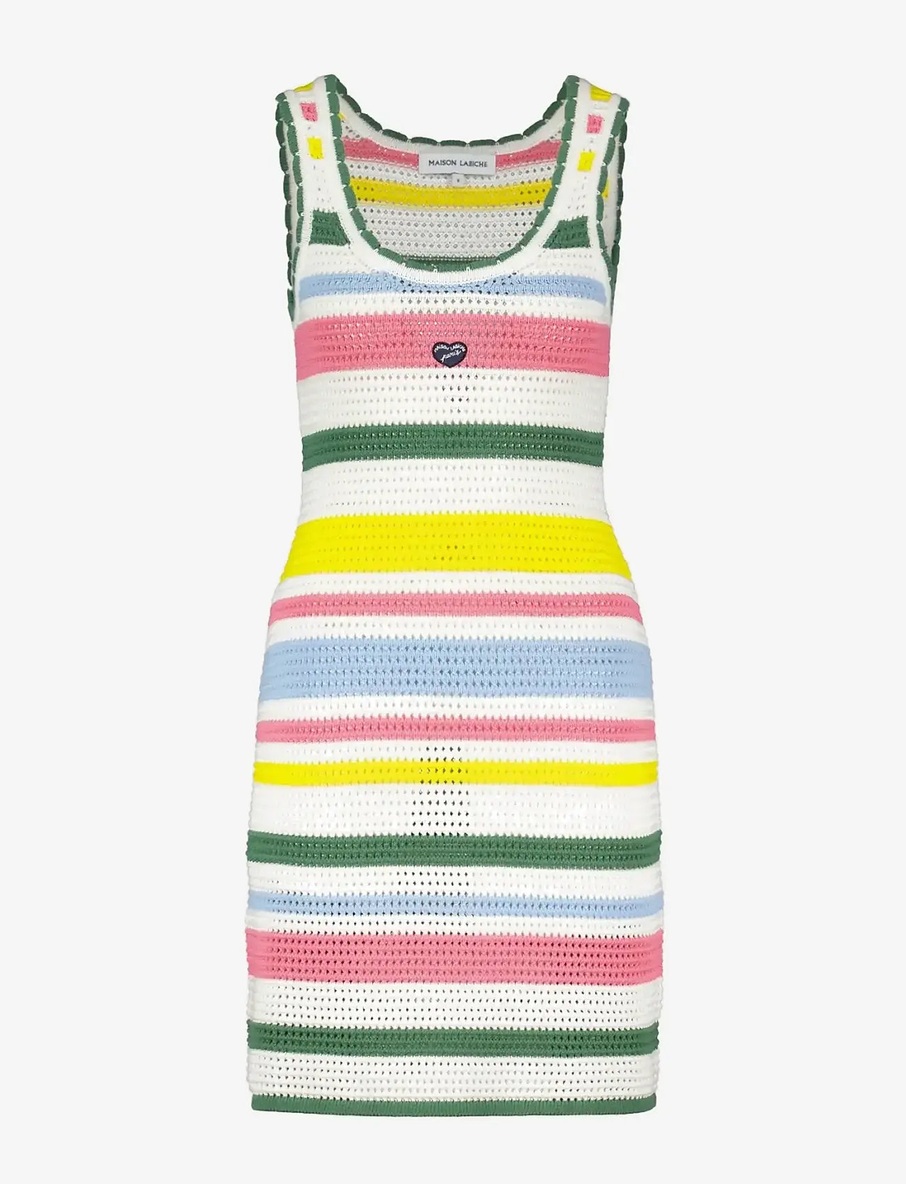 Maison Labiche - SACHE PATCH COEUR - sommerkleider - ivory multico - 1