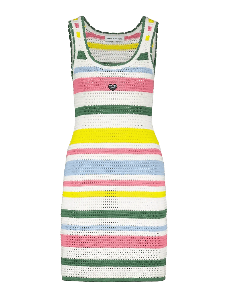 Maison Labiche - SACHE PATCH COEUR - sommerkleider - ivory multico - 1