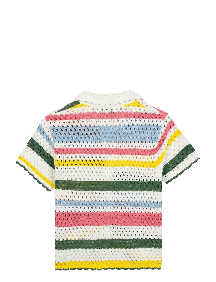 Maison Labiche - SOUCHIER MINI PATCH COEUR - kortærmede skjorter - ivory multico - 1