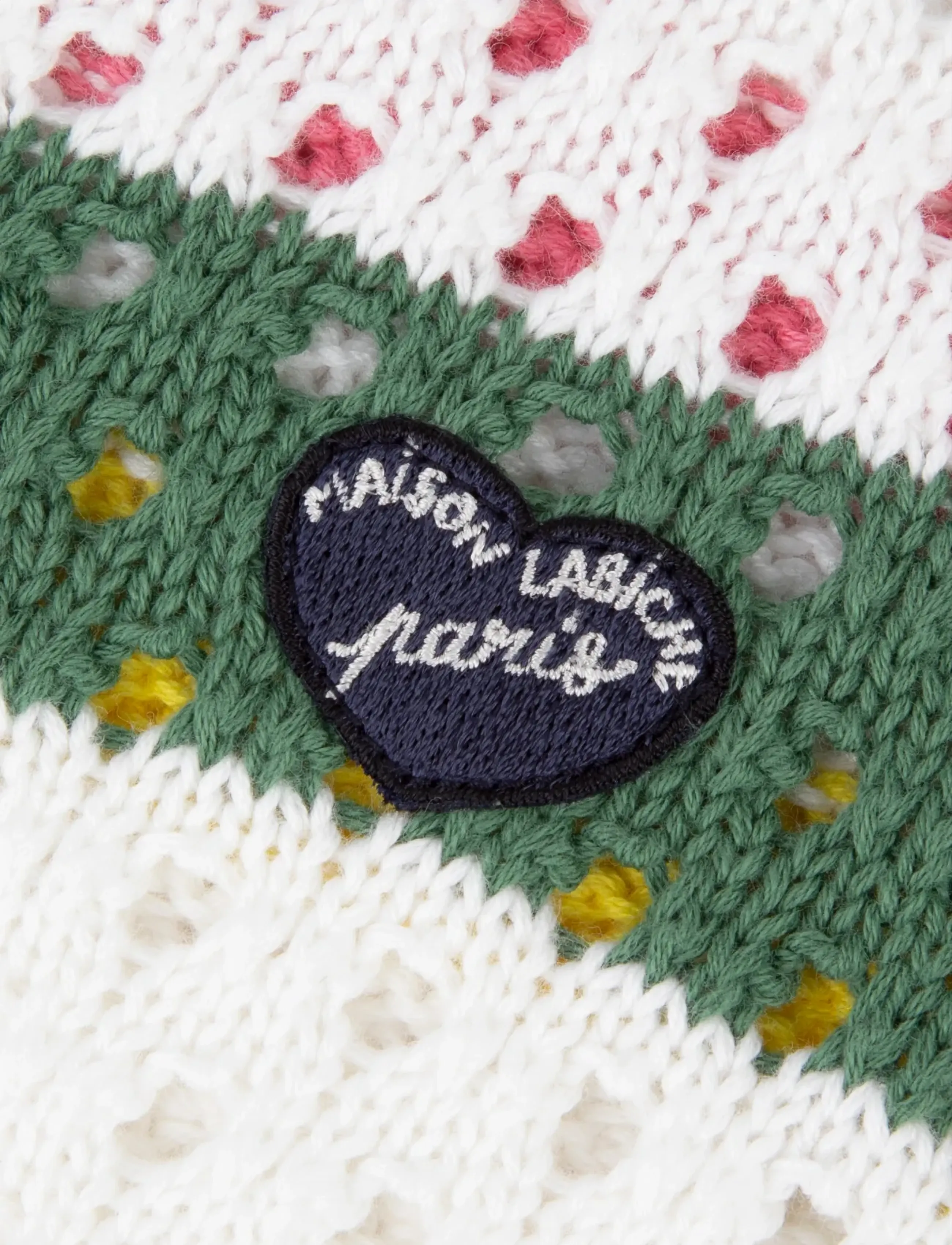 Maison Labiche - SOUCHIER MINI PATCH COEUR - short-sleeved shirts - ivory multico - 2