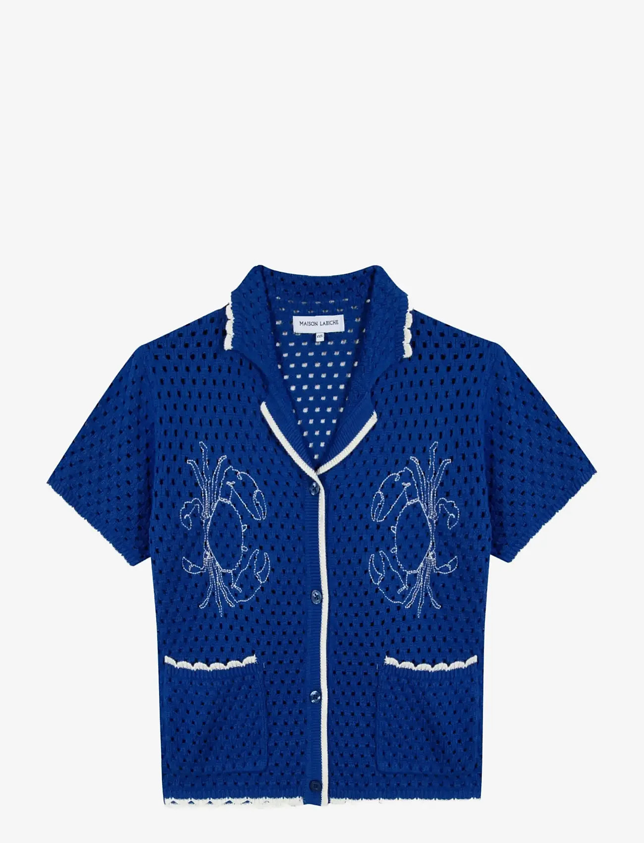 Maison Labiche - SOUCHIER CRAB - kortærmede skjorter - greek blue - 1