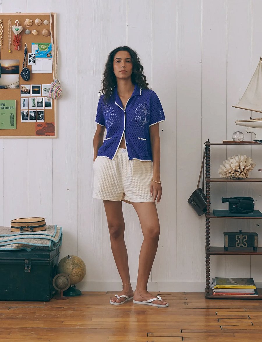 Maison Labiche - SOUCHIER CRAB - kurzärmlige hemden - greek blue - 0