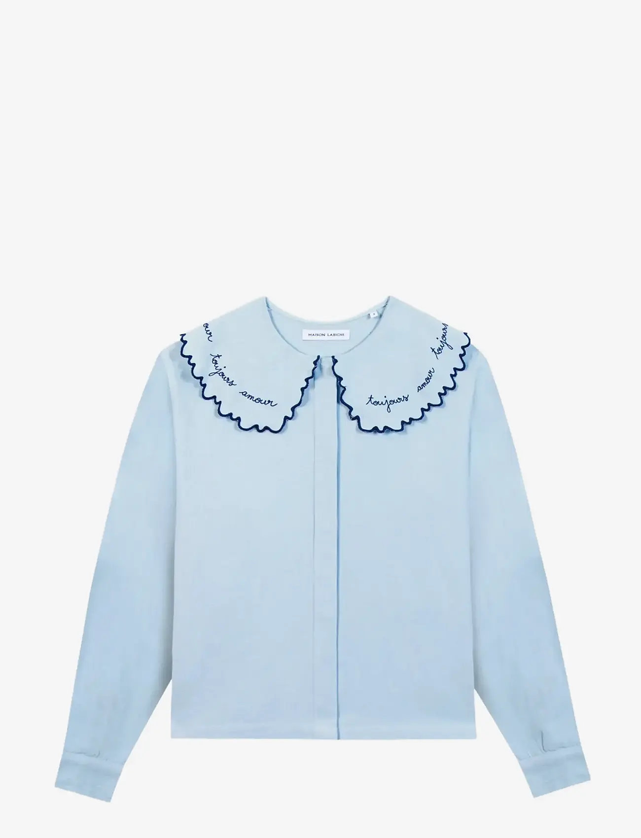 Maison Labiche - SOURDIERE AMOUR TOUJOURS - long-sleeved shirts - denim bleached - 0
