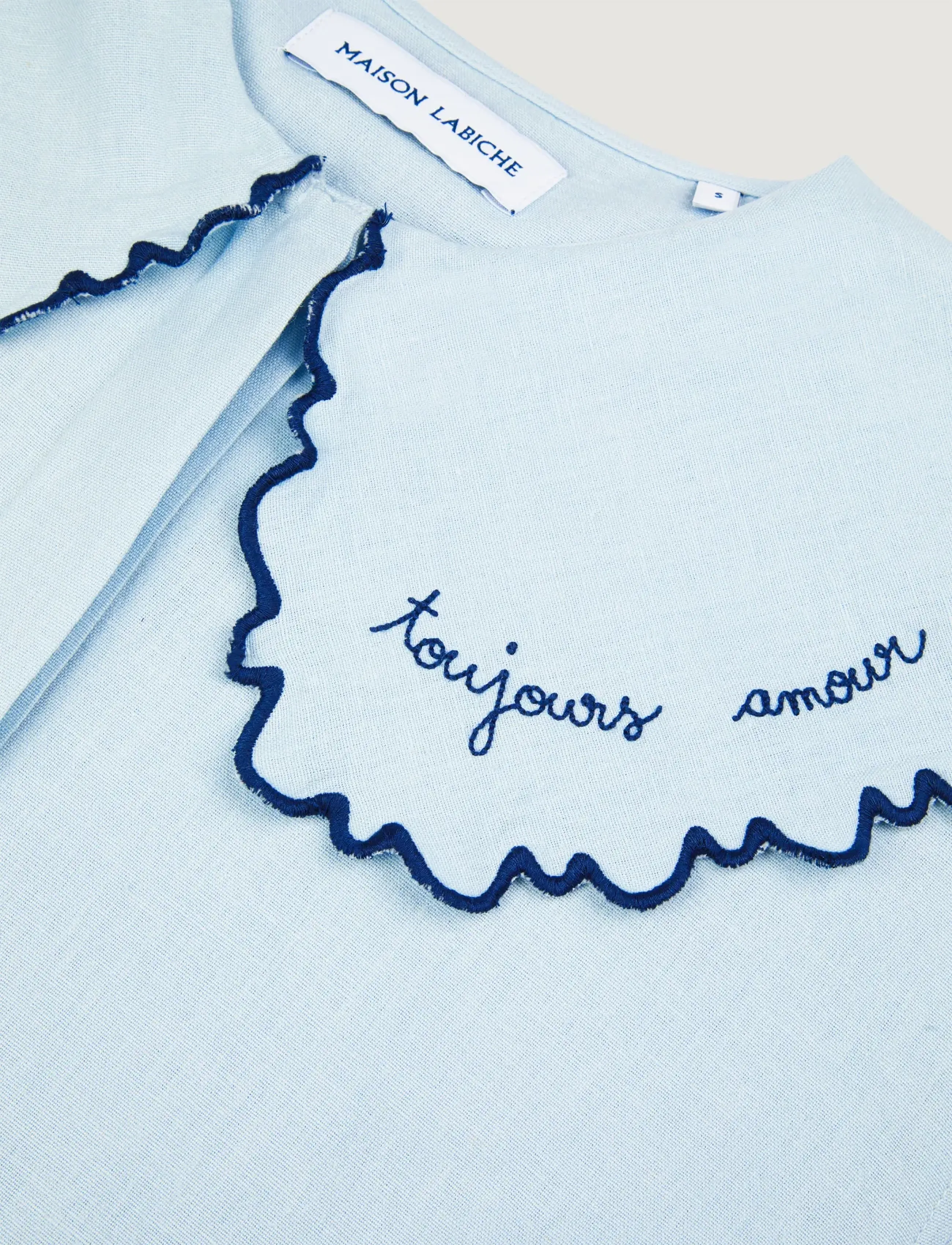 Maison Labiche - SOURDIERE AMOUR TOUJOURS - langärmlige hemden - denim bleached - 2