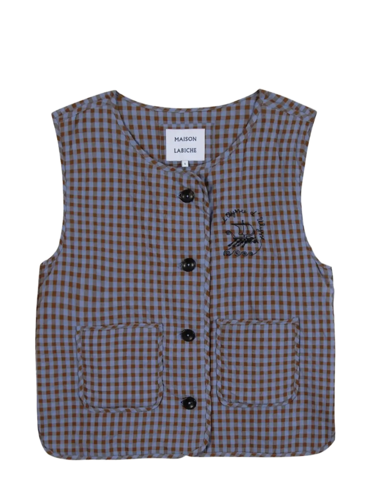 Maison Labiche VALHUBERT ULYSSE - Vatterede veste - SEERSUCKER PATCHWORK / purple