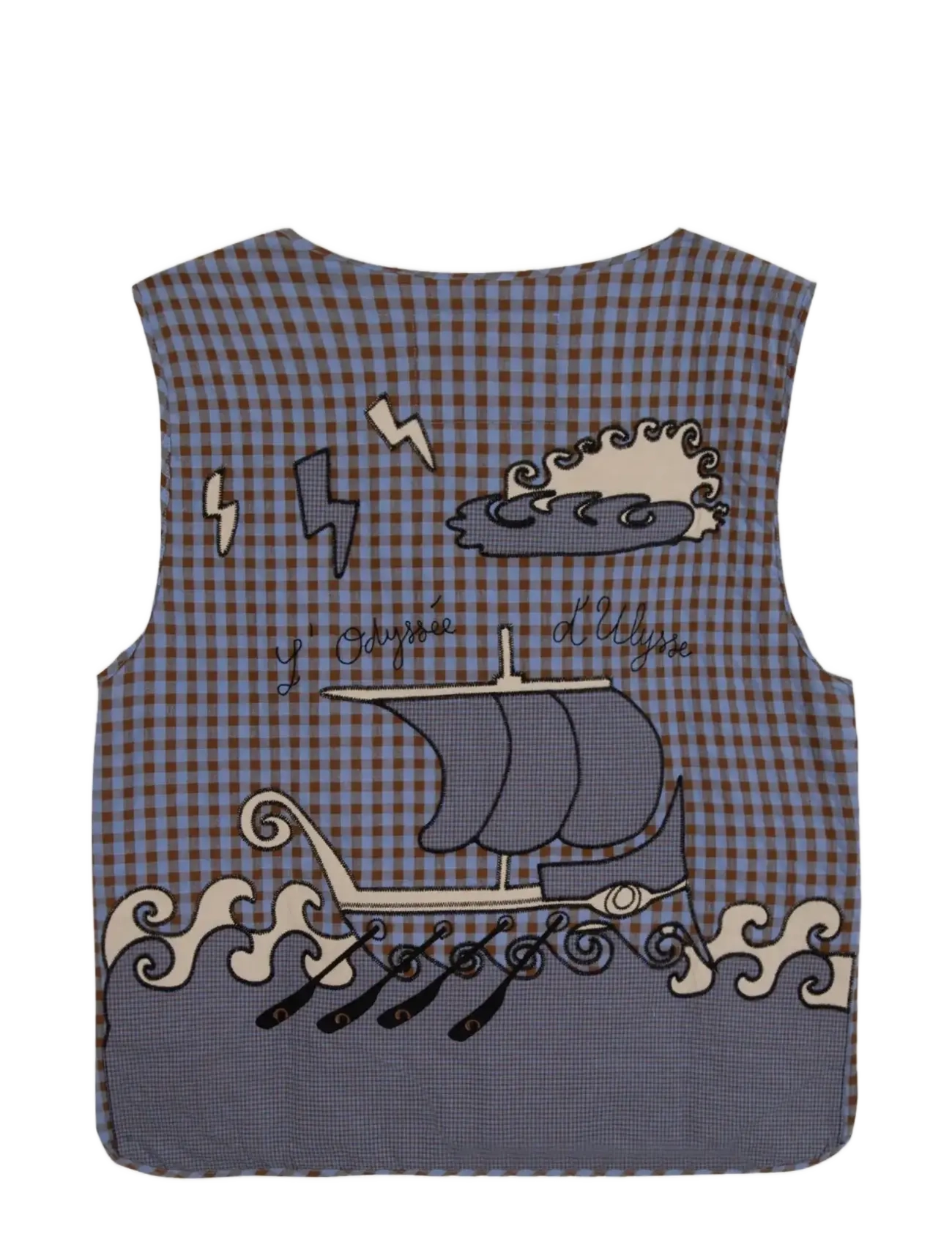 Maison Labiche - VALHUBERT ULYSSE - frühlingsjacken - seersucker patchwork - 2