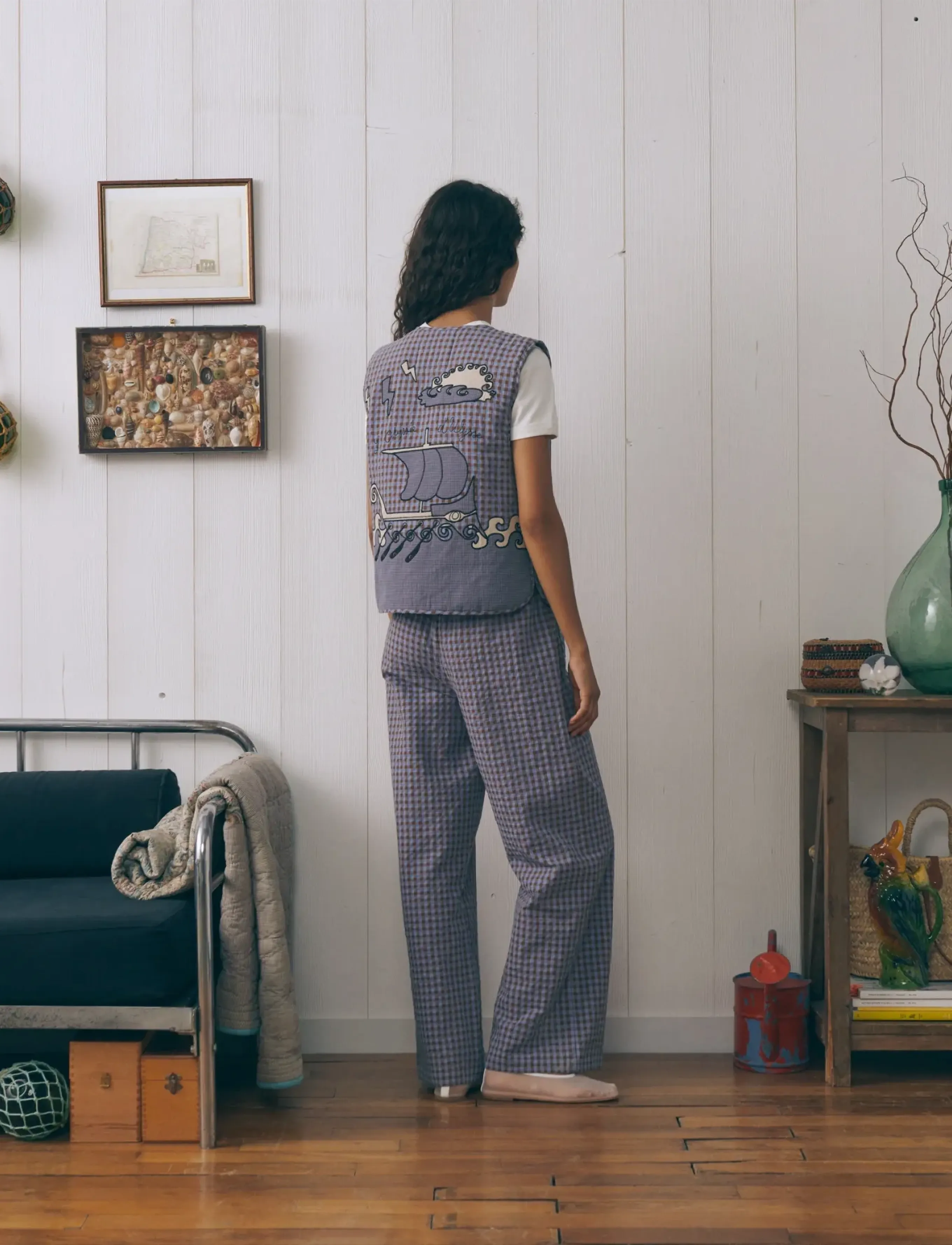 Maison Labiche - VALHUBERT ULYSSE - frühlingsjacken - seersucker patchwork - 3