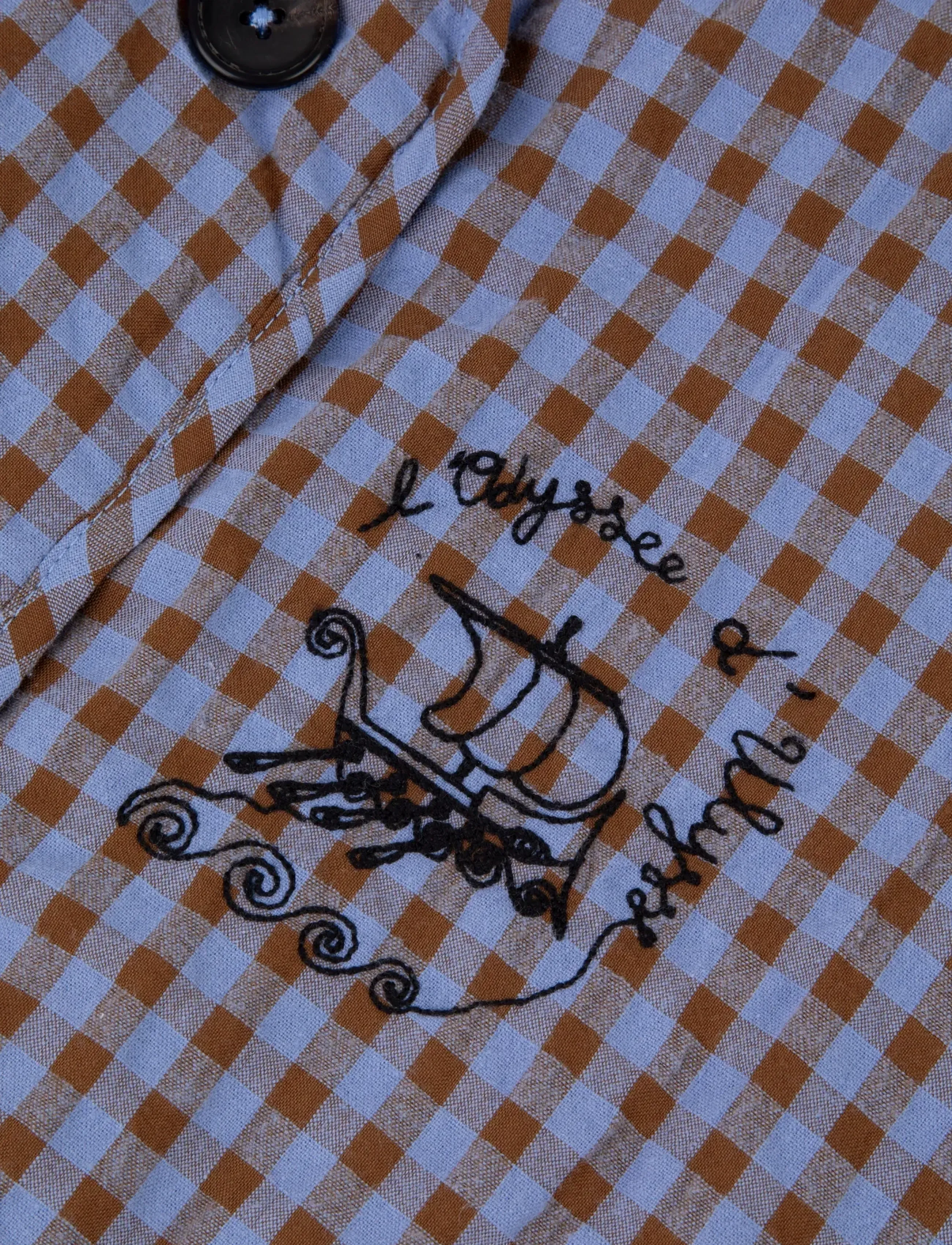 Maison Labiche - VALHUBERT ULYSSE - frühlingsjacken - seersucker patchwork - 5