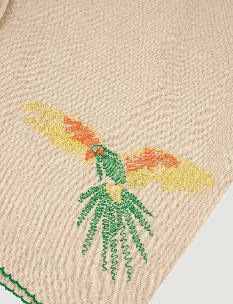 Maison Labiche - VENEUR PARROTS - kurzärmlige hemden - linen oatmeal beige - 5
