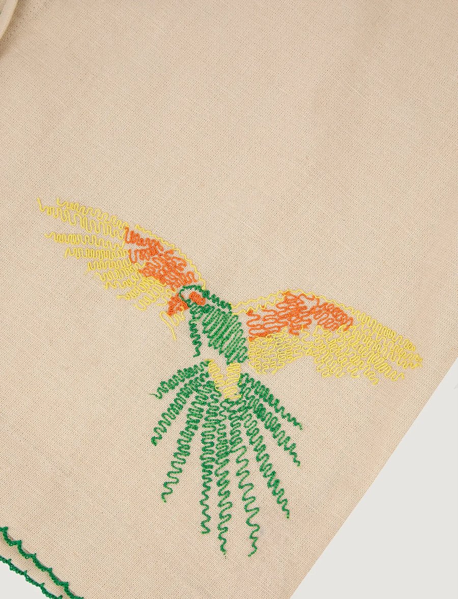 Maison Labiche - VENEUR PARROTS - kurzärmlige hemden - linen oatmeal beige - 5