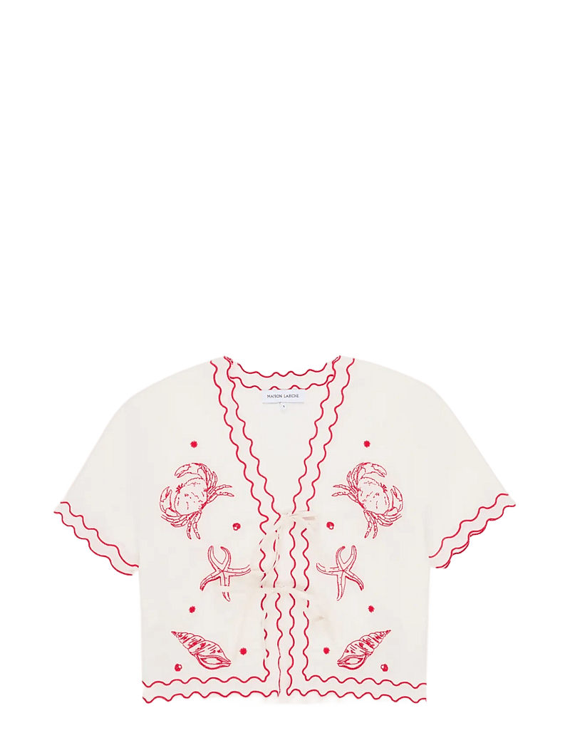 Maison Labiche - VENEUR SEASHELLS - chemises à manches courtes - linen off white - 1