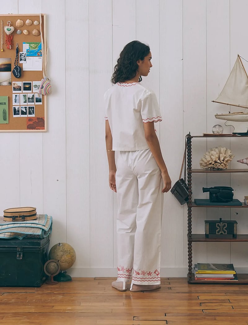 Maison Labiche - VENEUR SEASHELLS - kurzärmlige hemden - linen off white - 3