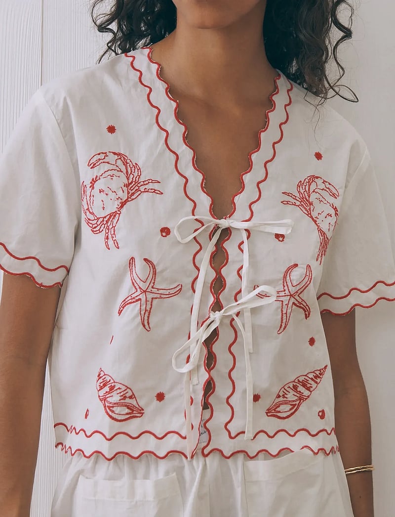 Maison Labiche - VENEUR SEASHELLS - kurzärmlige hemden - linen off white - 4