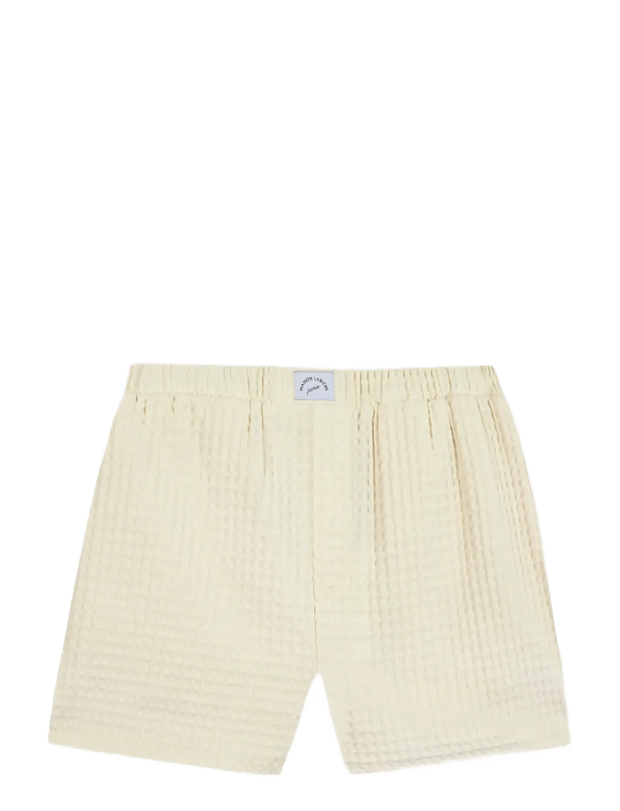 Maison Labiche - VERMENOUZE WAFFLE - sweatshorts - big waffle off white - 1