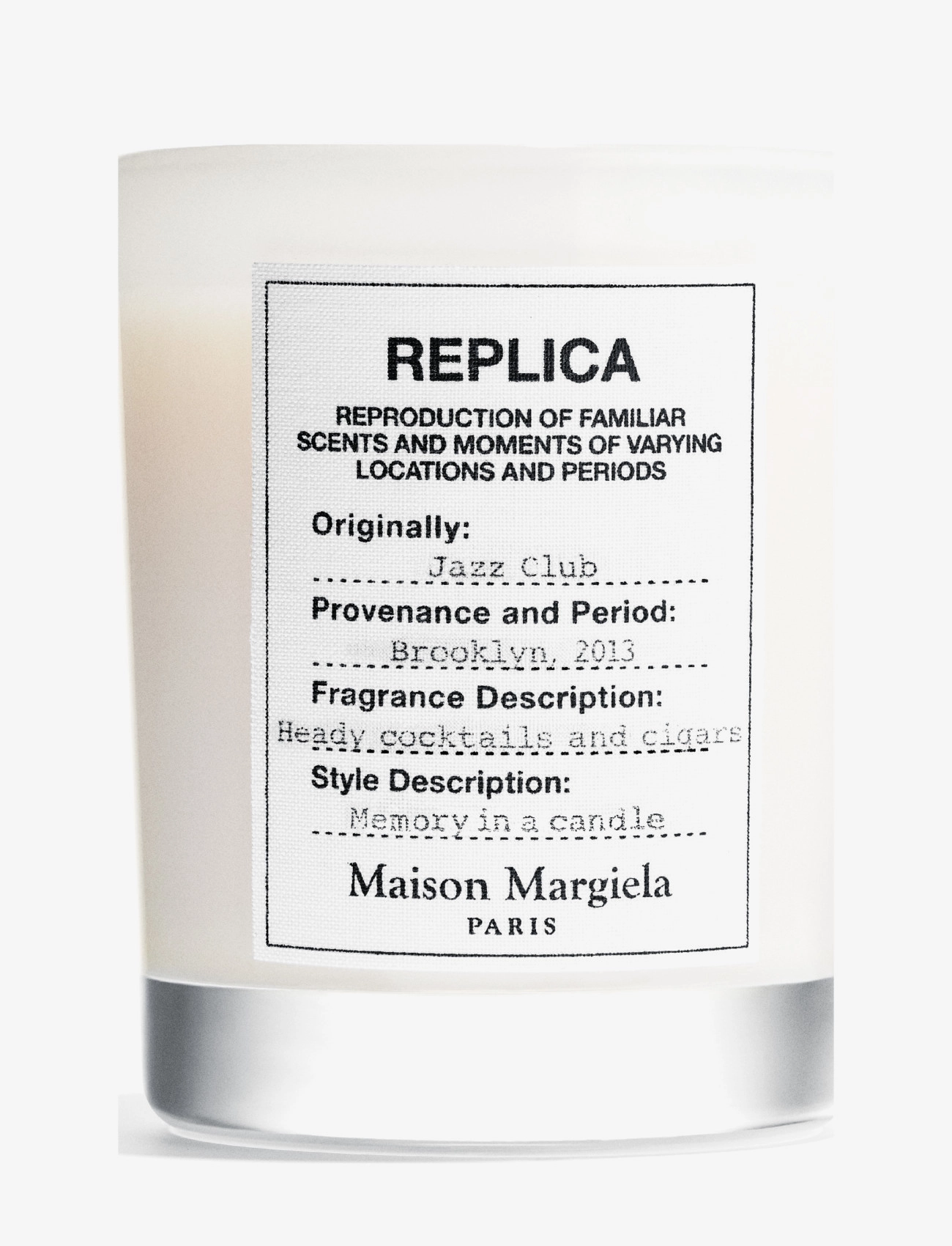 Maison Margiela Maison Margiela REPLICA Jazz Club Candle 165g - Interiør - CLEAR / undefined